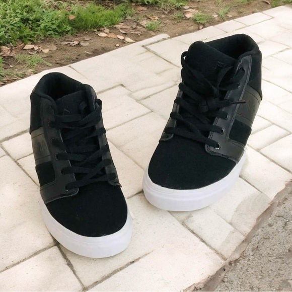 FILA Mid Top Fashion Casual Streetwear Sneakers Lace‎ Up Black - Picture 3 of 13